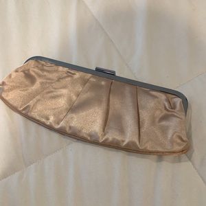 Aldo Rose Pink Satin Clutch